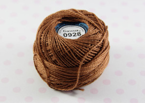 Пряжа Ирис 100% хлопок 10г 82м №0928 коричневый