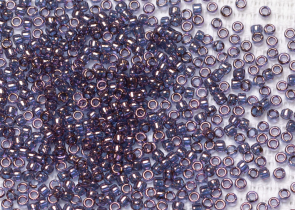 Бисер Япония круглый 11/0 10г 0201 аметист, золотое сияние